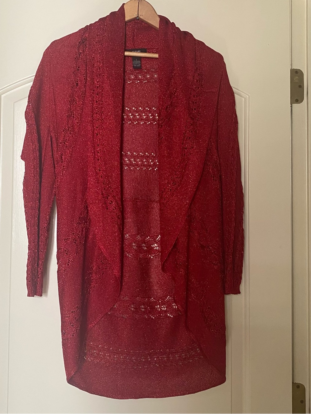 Alfani Shimmer Cardigan